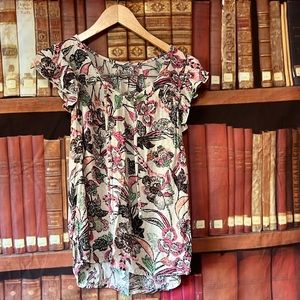 Old Navy Ruffle Sleeve Top medium